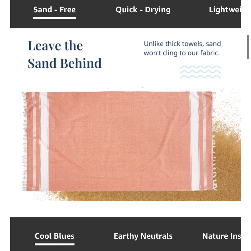 LANE LINEN, XL Beach Towel, Pre-Washed, Sand Free Towel, 39"x71"-Regal Orchid - Picture 10 of 10